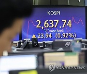 코스피 1%대 상승해 2640선···코스닥은 약보합[마감 시황]