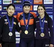 빙속 김민선, 세계선수권 500ｍ 銀… “목표 달성했지만 실수 아쉬워”