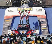 현대차 월드랠리팀, 2024 WRC 스웨덴 랠리 우승…제조사 부문에서도 1위