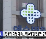 전공의 이탈 계속..전주 예수병원 전공의 27명 업무 중단