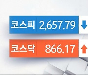 코스피, 기관 '팔자'에 하락 마감‥상장 공기업 하루 만에 ↓