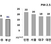 부산, 대기오염도 조사 결과 연평균 대기환경 기준 만족