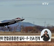 한미 F-35A, 실전 같은 연합 훈련···"가상 적기 격추"