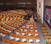 [오마이포토] 총선 앞두고 '관심 밖' 대정부질문