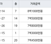 수원 매탄동 매탄위브하늘채 103㎡ 8억1000만원에 거래