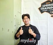 코리안 몬스터의 공이 미트에 꽂힌다, 안방마님 기대만발 "전 가만히 받으면 될 거 같은데요" [MD오키나와]