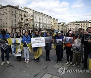 POLAND PROTEST UKRAINE RUSSIA CONFLICT