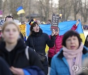 DENMARK PROTEST UKRAINE RUSSIA CONFLICT