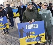 DENMARK PROTEST UKRAINE RUSSIA CONFLICT