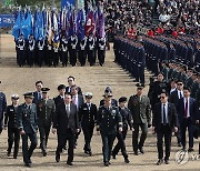 학군장교 임관식 참석하는 윤석열 대통령