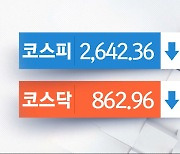 코스피·코스닥 동반 하락 마감‥기아 5% 이상 ↑