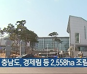 충남도, 경제림 등 2,558ha 조림