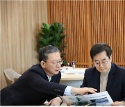 김동연-정성호 비공개 회동..."북부특자도 당 차원 전폭 지원하겠다"