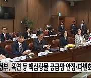 정부, 흑연 등 핵심광물 공급망 안정·다변화 논의