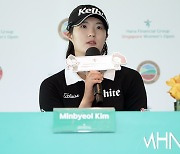 [mhn포토] 김민별 '2024 시즌 준비 많이 했어요'