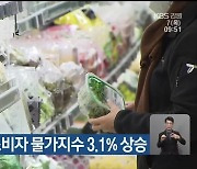 지난달 강원 소비자 물가지수 3.1% 상승