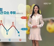 [날씨] 제주 찬 바람 불며 기온 내려가…내일 곳곳엔 ‘빗방울’