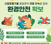 경기도특사경, 연말까지 사업장폐기물 불법행위 단속