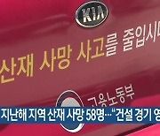 지난해 지역 산재 사망 58명…“건설 경기 영향”