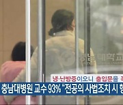 충남대병원 교수 93% “전공의 사법조치 시 행동”