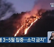 “충북 산불 3~5월 집중…소각 금지”