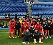 女축구 U-20 아시안컵, 우즈벡 13-0 대파 4강행…2연속 월드컵 본선 진출