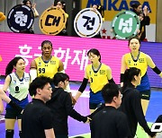 IBK기업은행 가볍게 누른 현대건설, 1위 확정 눈앞...우리카드, 대한항공 제치고 선두 복귀