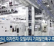 부산시, 이차전지·모빌리티 기회발전특구 추진