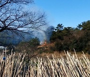 완도 야산서 불…0.01㏊ 소실(종합)