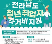 전남도, 청년 자립기반 주거비 지원···최대 240만원