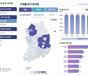 법무부, ‘지역별 거주 외국인 현황’ 데이터 시각화 서비스 제공