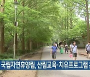 국립자연휴양림, 산림교육·치유프로그램 운영