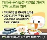 동작구, 음식물처리기 설치비 최대 40만원 지원…150세대 선착순