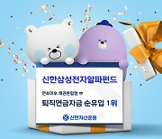 신한삼성전자알파혼합형, 올 들어 퇴직연금 자금 순유입 1위