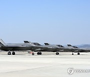 제17전투비행단 F-35A 전투기, 출격 앞서 도열