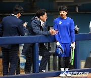 [포토] 이택근-김지찬 '올해는 더 잘해'