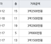 수원 영통동 영통신나무실주공5단지 49㎡ 3억2500만원에 거래