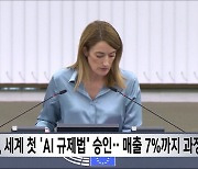 EU, 세계 첫 'AI 규제법' 승인‥매출 7%까지 과징금