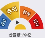 산림청, 산불재난 국가위기경보 ‘주의’ 발령