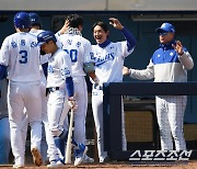 [포토] 김영웅-구자욱 '드디어 터졌다'