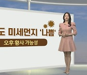 [생활날씨] 주말 곳곳 미세먼지…낮 동안 20도 안팎 고온