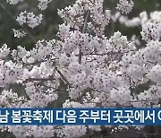 경남 봄꽃축제 다음 주부터 곳곳에서 이어져