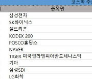 코스피 주간 외국인 순매도 1위 '삼성전자'