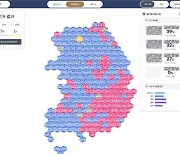 총선 결과 한눈에…웨이버스, ‘맵픽’서 분석 카토그램 공개