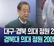 대구·경북 5개 의대 정원 289명 늘어…경북대 의대 정원 200명으로 증가