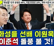 [뉴스하이킥] '화성을 선배' 이원욱 "이준석 고전? 앞으로 돌풍 불 것"