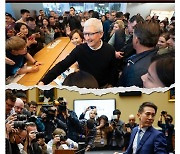 '중국의 입' 화춘잉, 애플-틱톡 CEO 비교 사진 올린 까닭