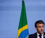 [포토] 브라질 방문한 마크롱 프랑스 대통령