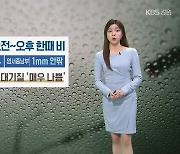 [날씨] 강원 황사 유입, 대기질 ‘매우 나쁨’…영서 내일 한때 비