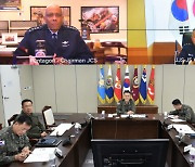 北 정찰위성 발사 준비 속 한미일 합참의장 화상회의 개최